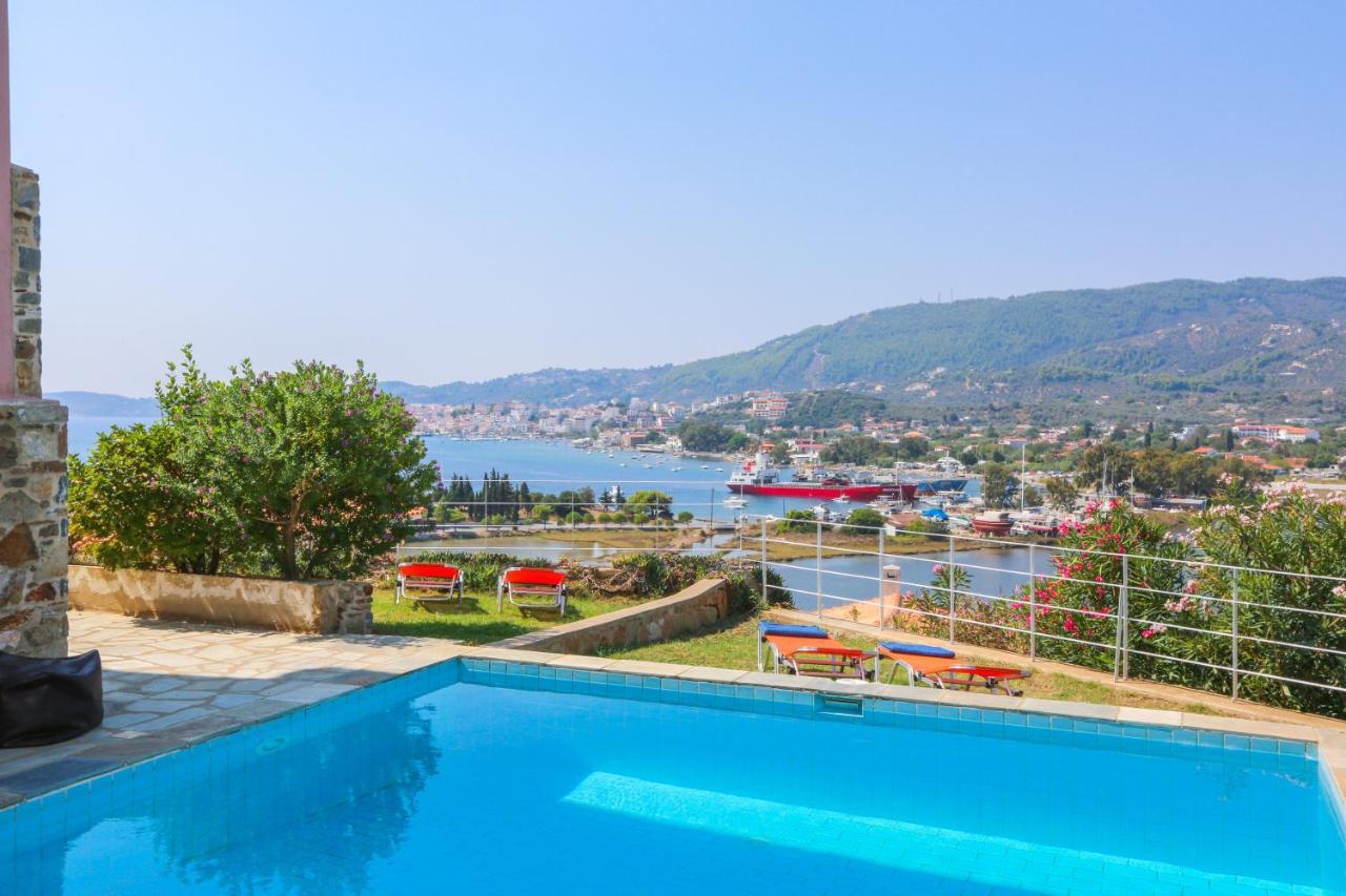 Skiathos Seaview Villa With Pool Пунда Экстерьер фото