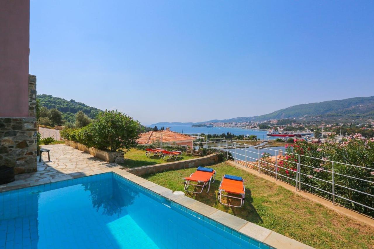 Skiathos Seaview Villa With Pool Пунда Экстерьер фото
